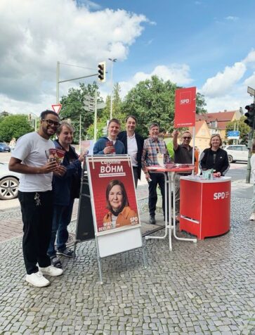 Infostand der SPD Zehlendorf in Zehlendorf-Mitte