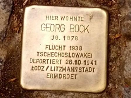 | Stolperstein Georg Bock |