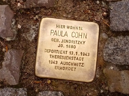 Foto: spd-zehlendorf | Stolperstein Paula Cohn |