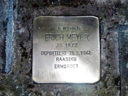 Foto: spd-zehlendorf | Stolperstein Erich Meyer |