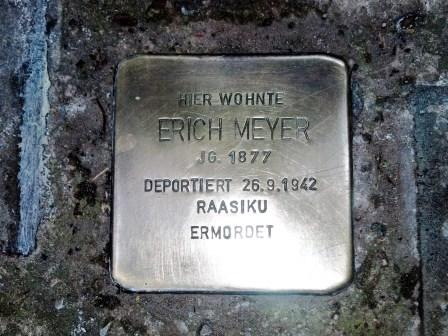 | Stolperstein Erich Meyer |